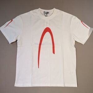 NWT ESNTLS Determines Men’s Small Graphic Tee White with Red Text